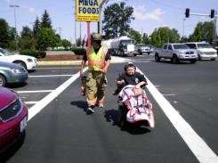 Fireman at Fill the Boot event